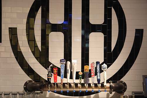 happiest hour assorted-color beer tap handles dallas